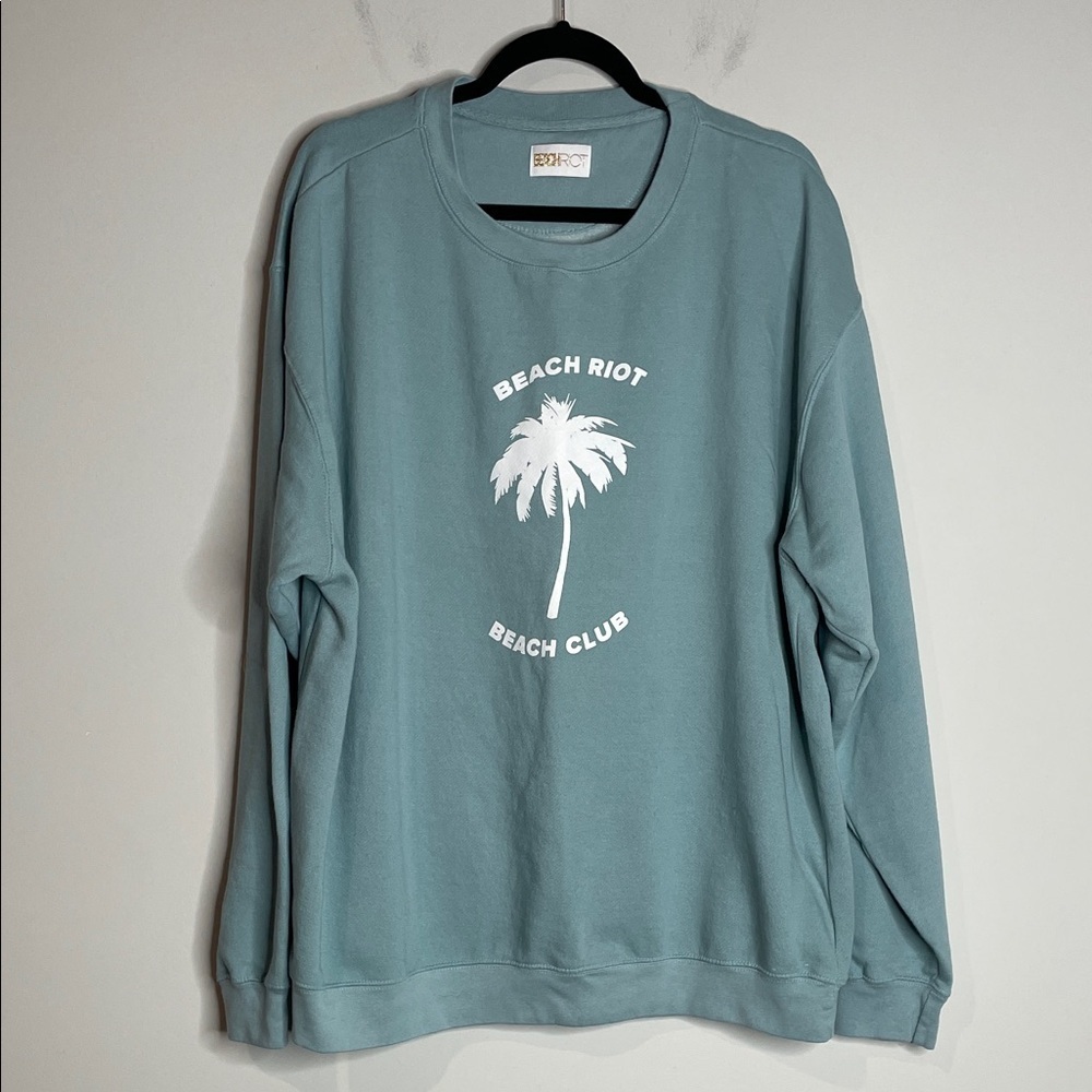 Beach Riot | Women’s Beach Club Oversized Crewneck Sweatshirt Size XL